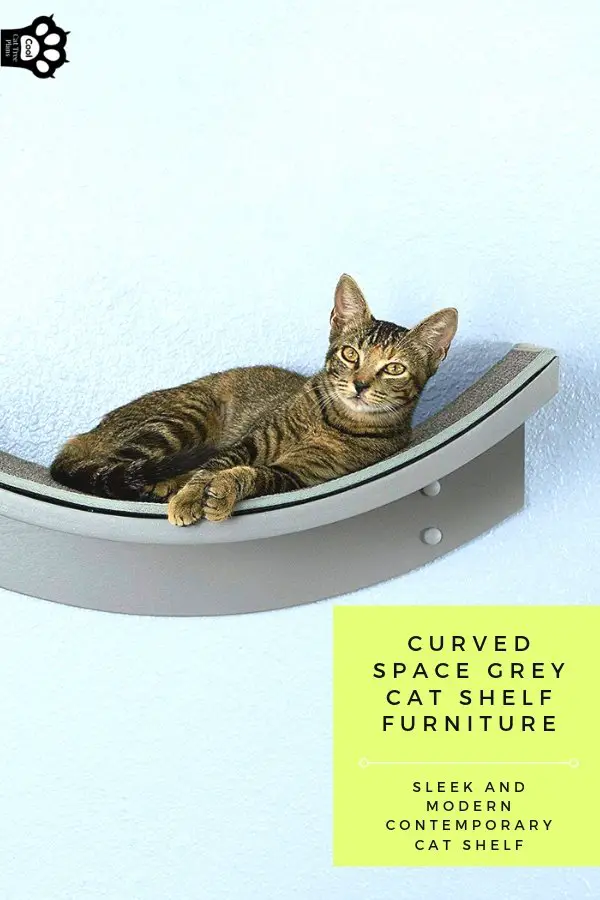 Some space grey cat shelf furniture can help keep your modern decor intact while giving your kitties space to romp