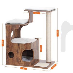 The specific dimensions of this cat tree.
