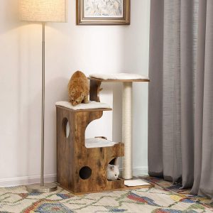 This cat tree from Feandrea is not only one of the best for cats who love to scratch, but perfect for large cats and older cats too.
