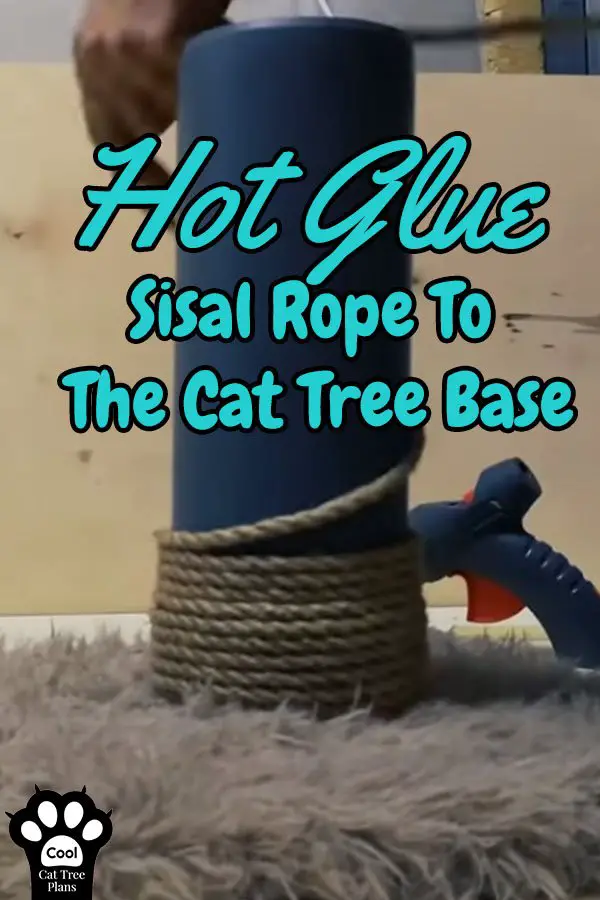 How to add sisal rope to your pvc cat tree.